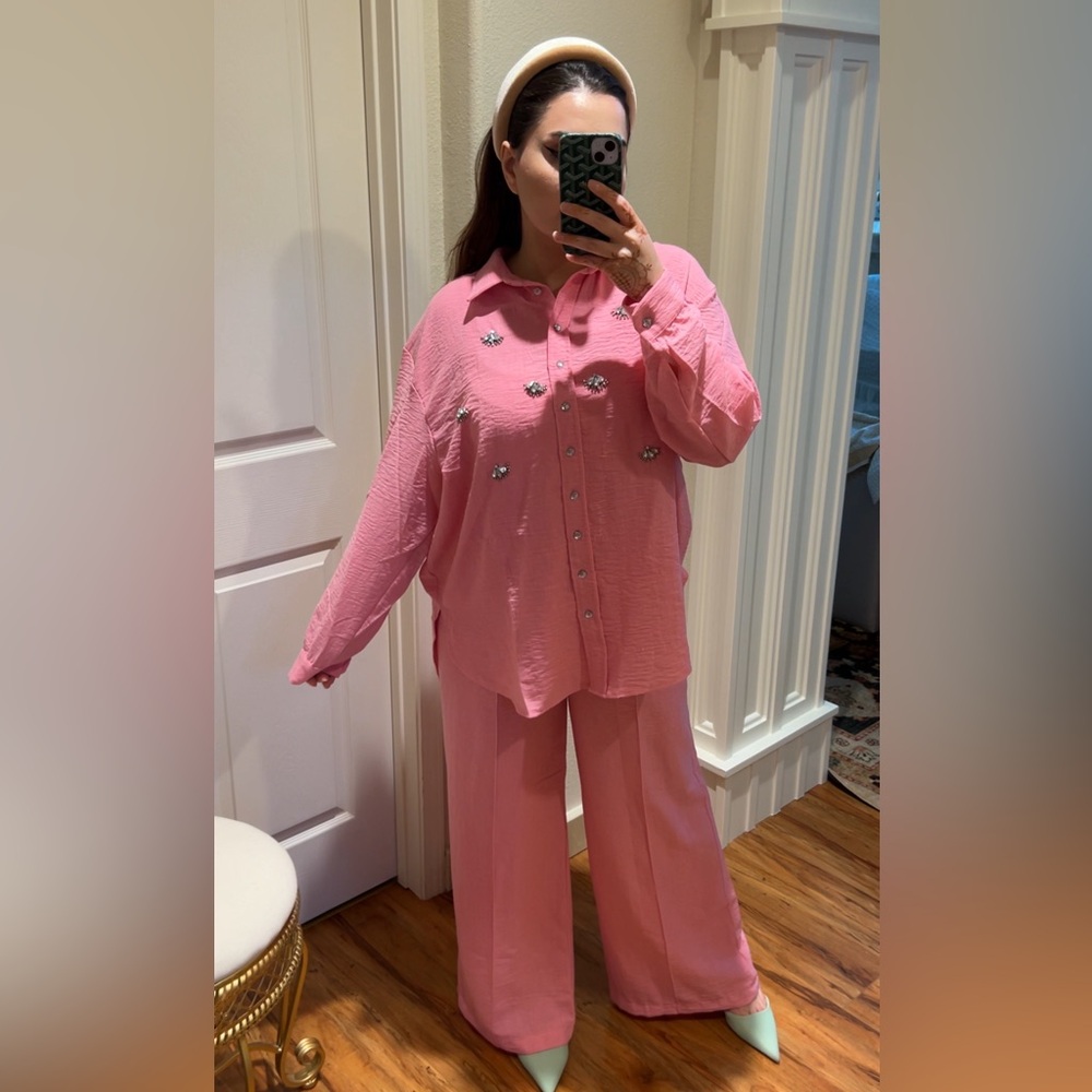 New with Tags- Pink Cotton Set (2-piece)